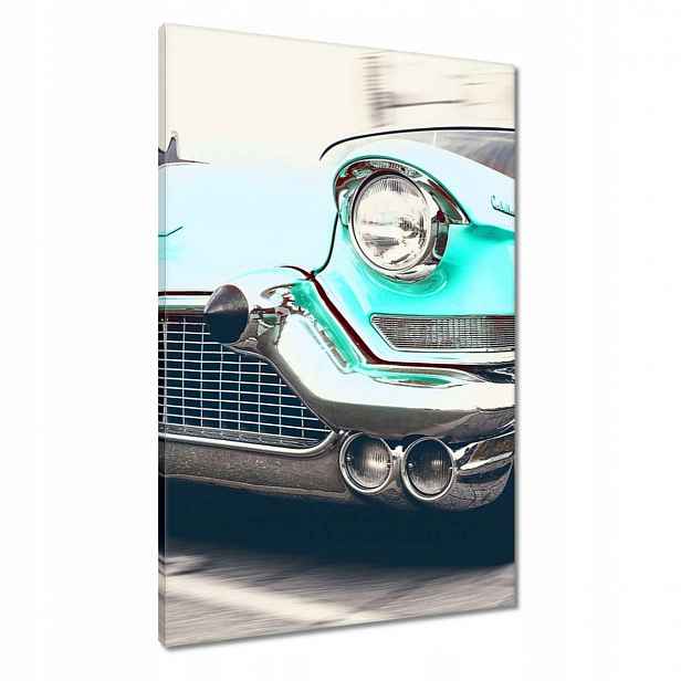 Obrazy 60x90 Tyrkysový Cadillac