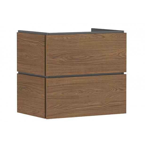 Hansgrohe Xilesa E - Umyvadlová skříňka, 62x68x47 cm, 2 zásuvky, kašmírový dub 54258550