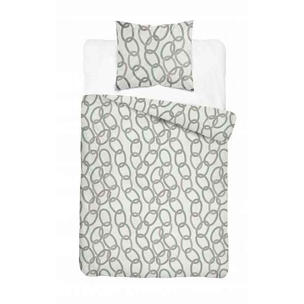 Povlečení 140x200 béžové s řetězy Home Satin
