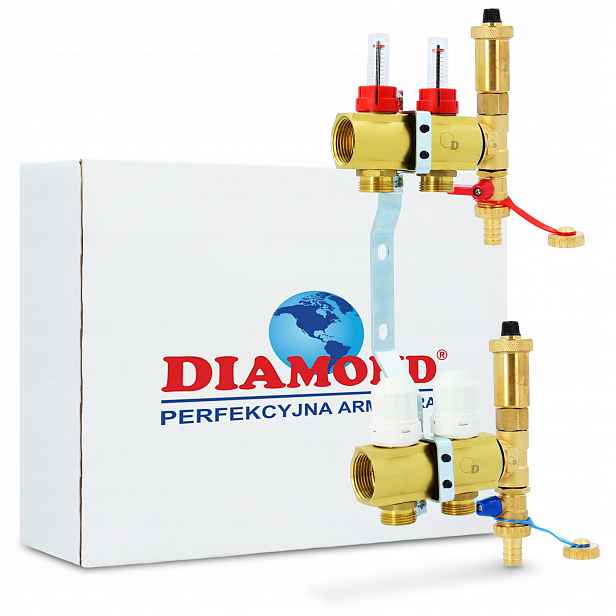 Rozdělovač pro podlahové vytápění Diamond 2