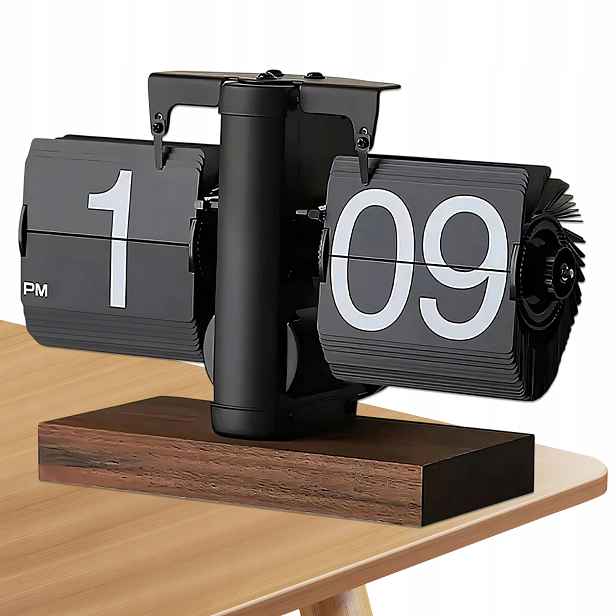 Stojící Mechanické Stolní Hodiny Retro Flip Clock Vintage Klapky