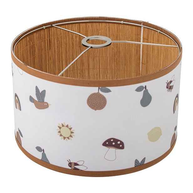 Bílé/hnědé dětské stínidlo s textilním stínidlem ø 34 cm Agnes – Bloomingville Mini