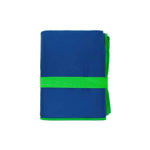 Faro Ručník z mikrovlákna FITNESS 80x130 cm s gumičkou modrý/zelený