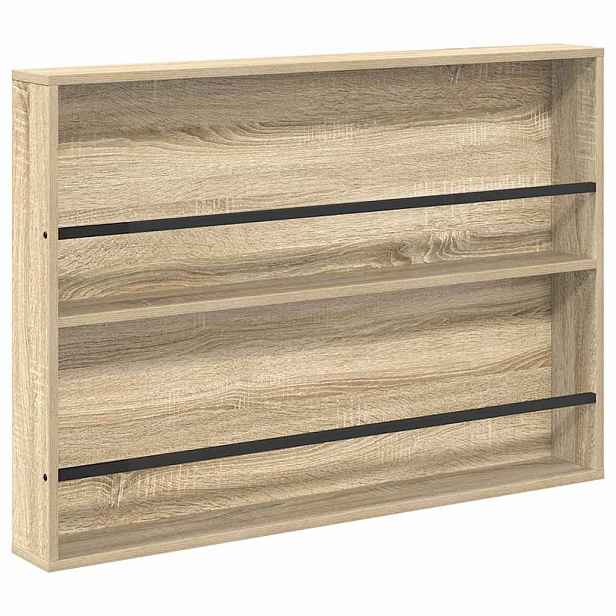 vidaXL Regál na časopisy Sonoma dub 100 x 12 x 70 cm Kompozitní dřevo