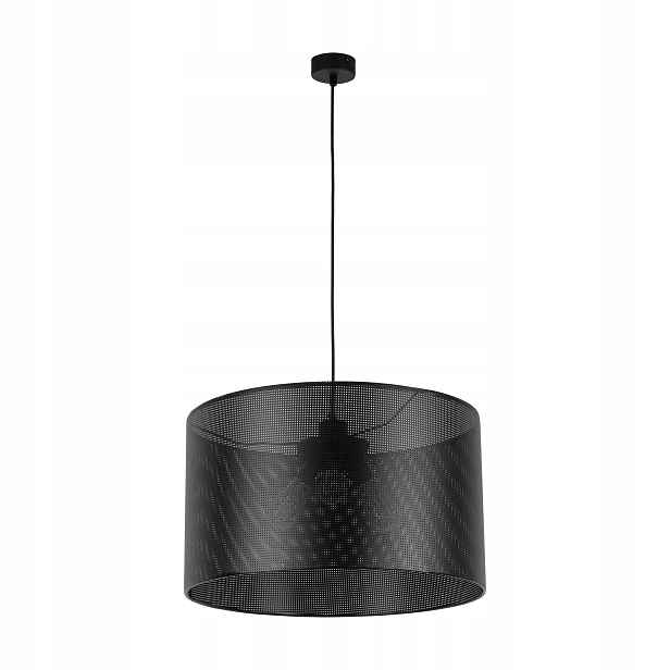 Závěsná lampa Moreno Černá Abažur 3xE27 50 cm Stropní Moderní do obývacího pokoje