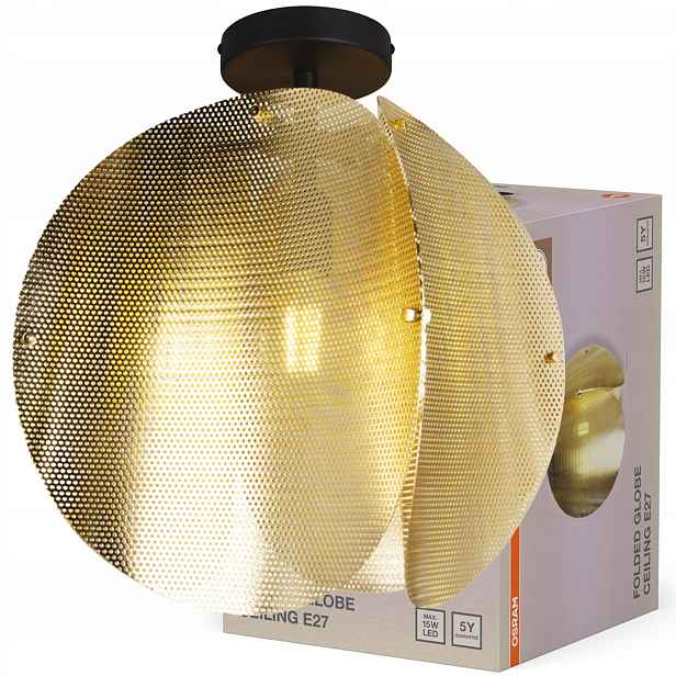 Závěsná stropní lampa E27 Zlatý dekor Osram