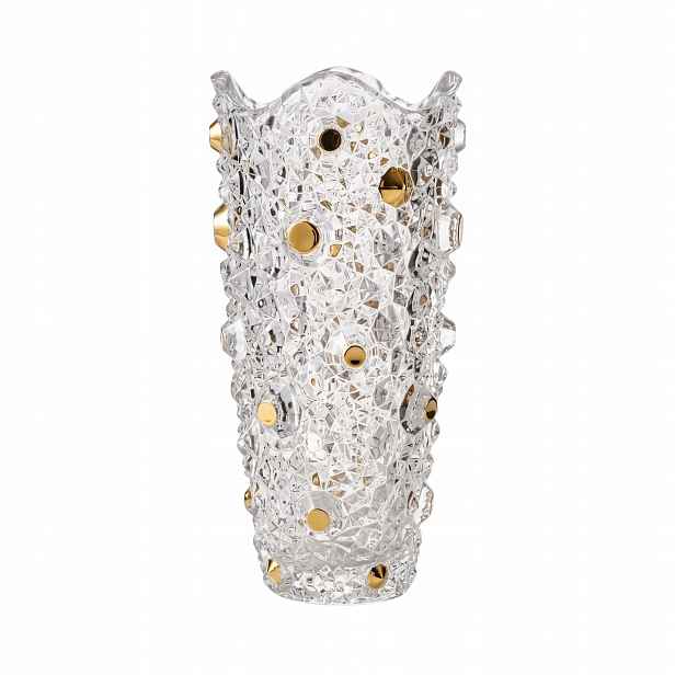 Bohemia Prestige Křišťálová váza Gold 30 cm