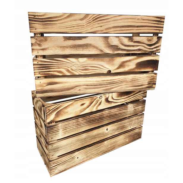 Borovicová skříňka 50x20x30 cm Sada 2 krabic Rustikální styl Loft