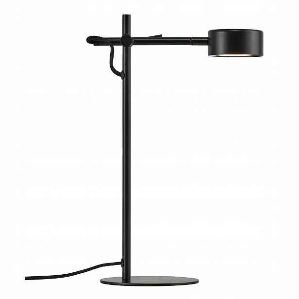 Stolní Led lampa stmívatelná černá Clyde 40 cm Regulace Nordlux