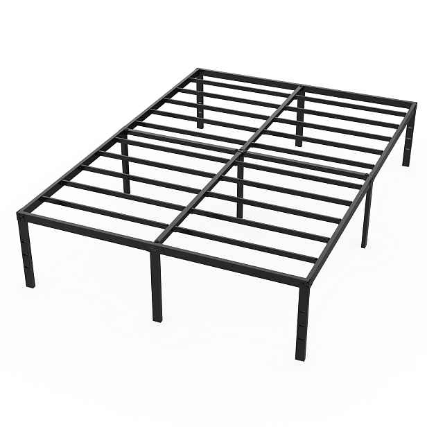 TEMU 90X200Cm 140X200Cm Kovový rám postele Platforma postele z Dvoulůžko s výškou 41,5 cm Úložný pod postel Maximální nosnost 160 kg 270 kg