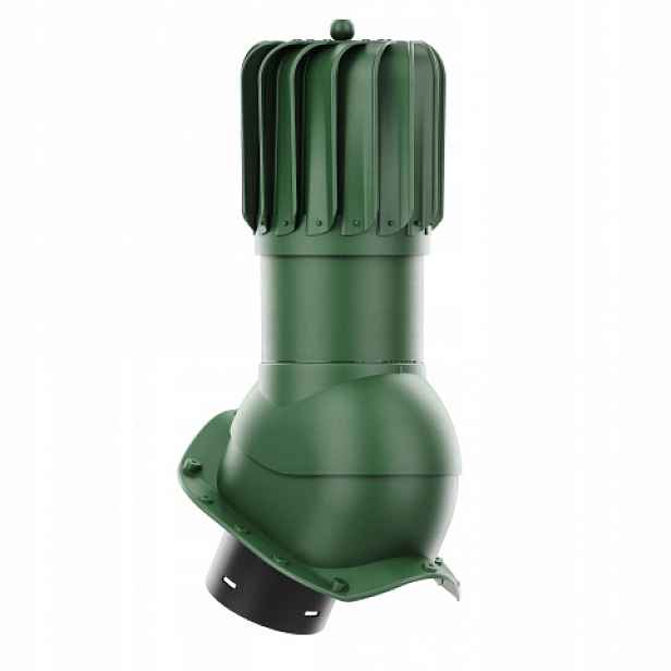 Rotační krb Rotoline pro plechovou střešní krytinu, profil X, 150 mm, zelený