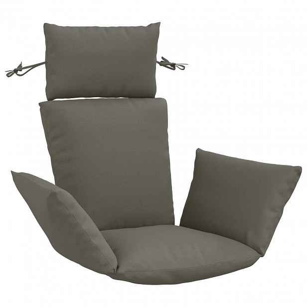 vidaXL Adirondack polštář PUTTEN 100% polyester Šedá 60 x 145 x 10 cm