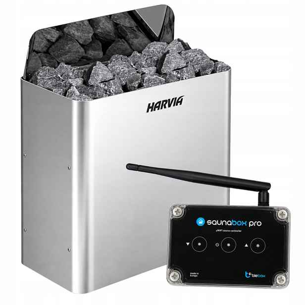 Kamna Harvia SW60E 6 kW ovladač WiFi BleBox saunaBox Pro