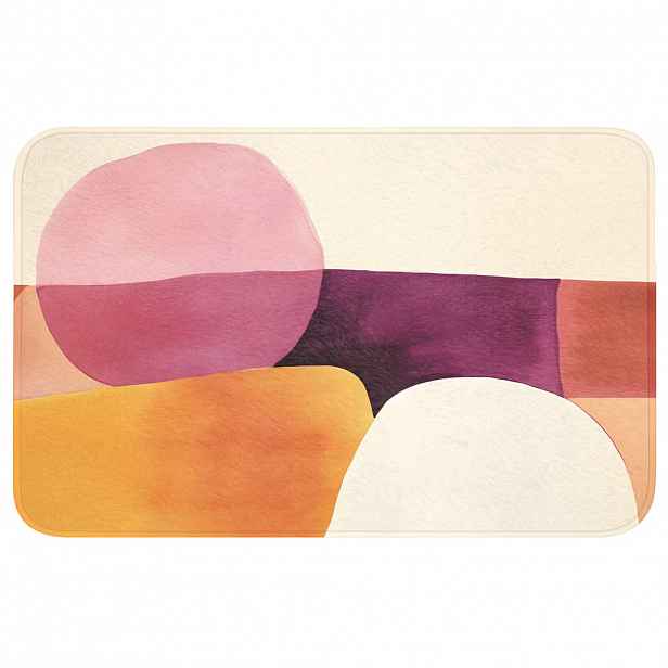 OnlyWow KOUPELNOVÁ PŘEDLOŽKA Tvary - abstraktní - barevné 80x50 cm
