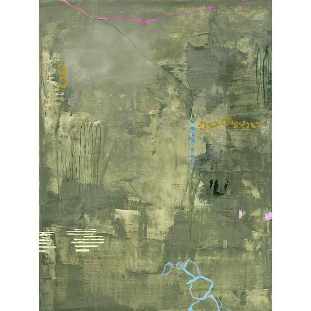 Ručně malovaný obraz na plátně 88x118 cm Green Petite – Malerifabrikken