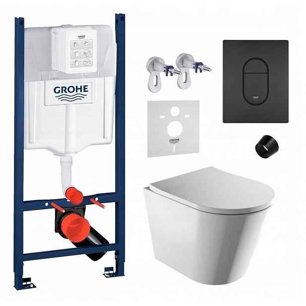 Grohe Rapid Sl s Wc mísou Omnires a tlačítkem černý mat