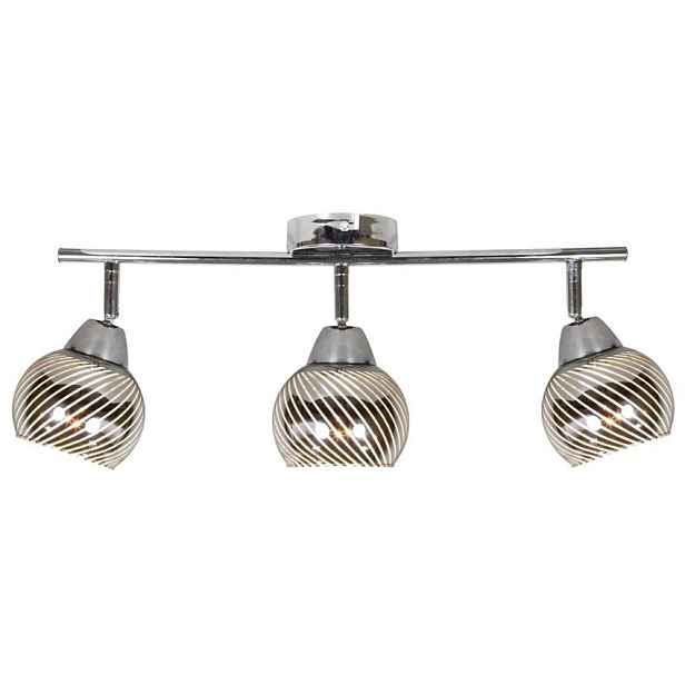 Nástěnná LED páska 3X10W E14 chrom FORT