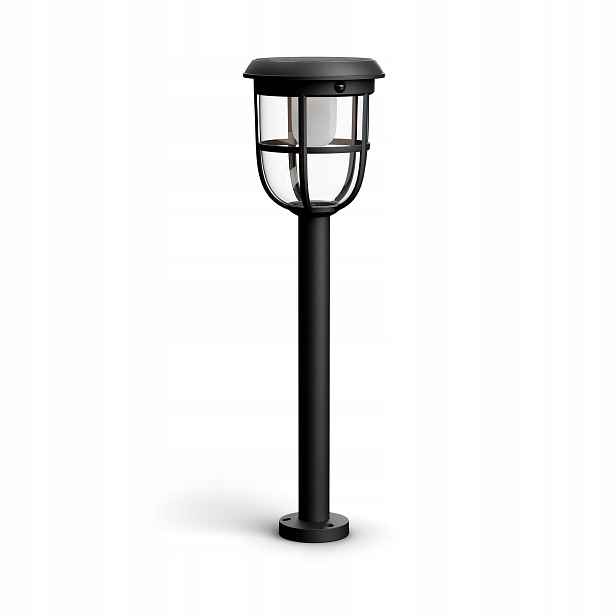 Solární zahradní Led sloupková lampa Radii 1,3W IP44 Snímač pohybu Philips