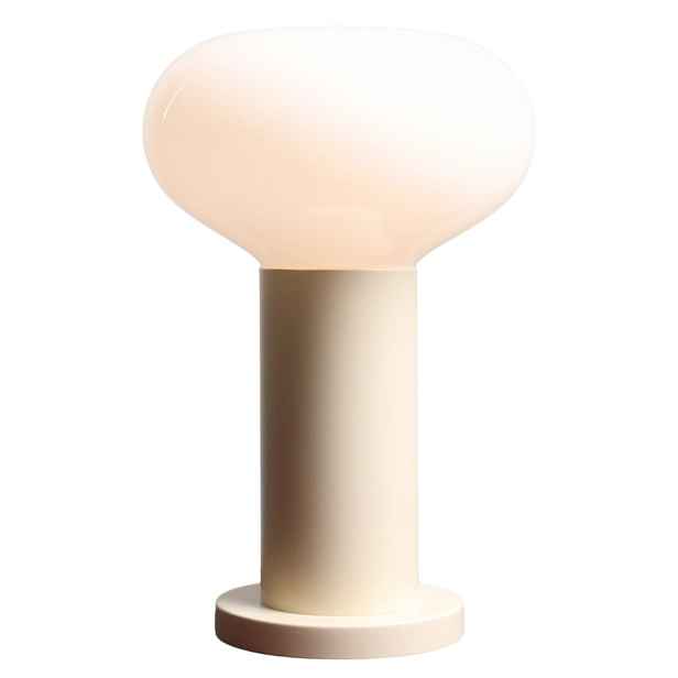 Stolní lampa pro děti, na psací stůl do pokoje, skleněné stínítko, krémová Flo S