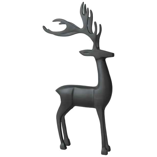 Villeroy & Boch Černý dekorativní jelen Christmas Chic, 44 cm 14-8677-7405