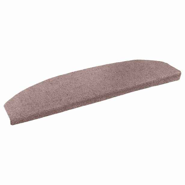 vidaXL Samolepicí schodové rohože 15 ks 80 x 24,5 x 3,5 cm Béžová