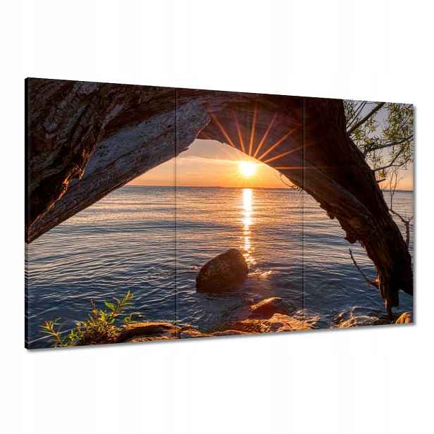 Obrazy 120x80 Skály Drážďany Moře