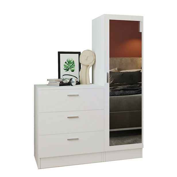Komoda se zrcadlem Coco White