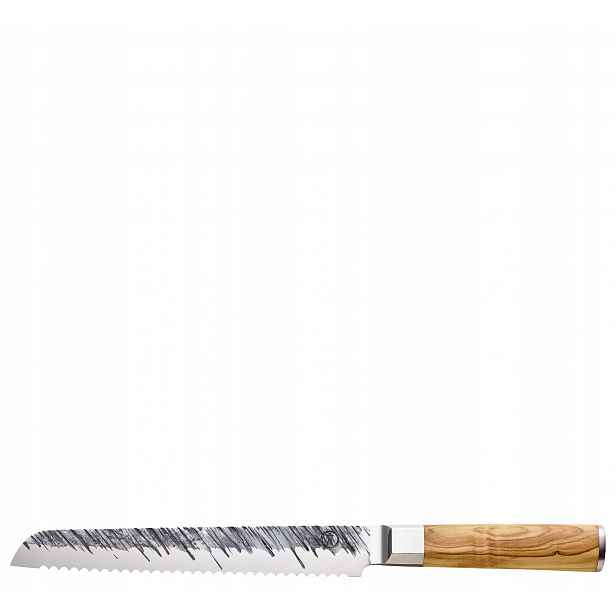 Nůž ZassenHaus na pečivo japonská ocel/olivové dřevo 20 cm V Pouzdru