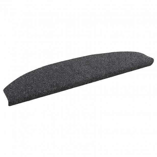 vidaXL Samolepicí schodové rohože 15 ks 80 x 24,5 x 3,5 cm Tmavě šedá