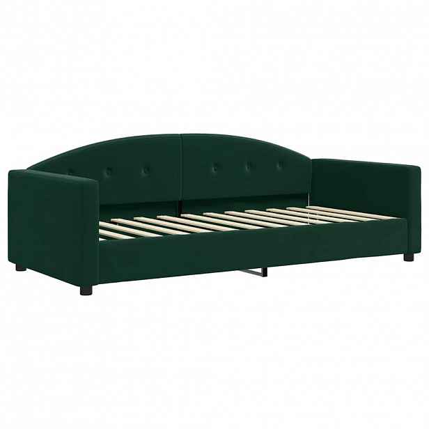 vidaXL Válenda tmavě zelená 90 x 200 cm samet