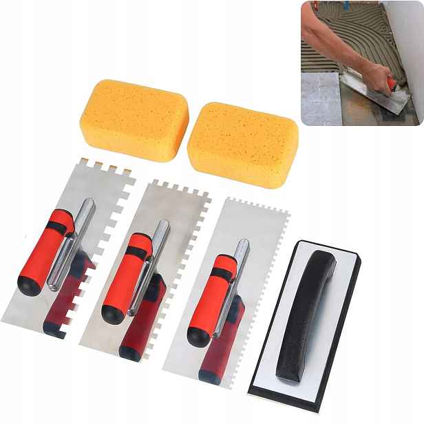 6 Ks Sada Stěrek Z Z Nerezové Oceli Tile Tools Se Čtvercovými Zuby