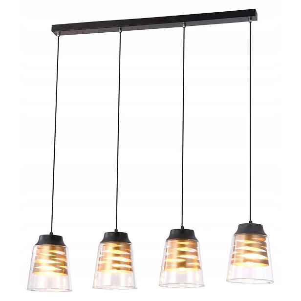 Čtyřbodová závěsná lampa do jídelny nad stůl