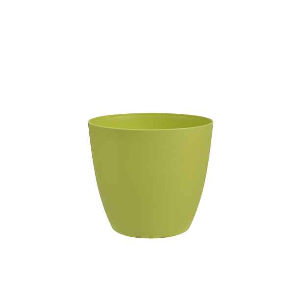 PLASTKON - Květináč dekorační 15cm ELLA zelený, umělá hmota