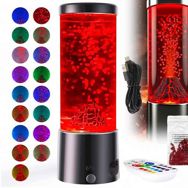 Usb Sopečná Lávová Lampa Pro Děti Noční Lampa Dekorace