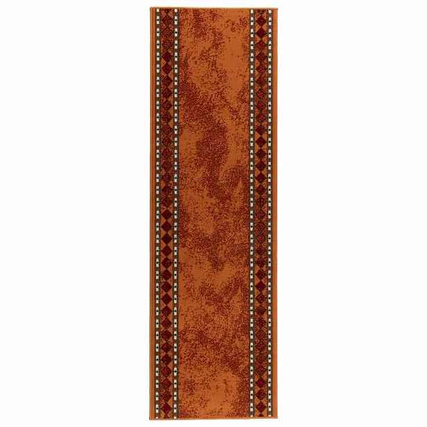 vidaXL Běhoun FLORNES Tkaný Oranžová 67 cm x 150 cm PP 7 mm