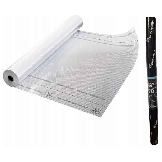 Fólie Paroizolační Aluminiová Paroizolace Eurovent Alu 90g 45m²