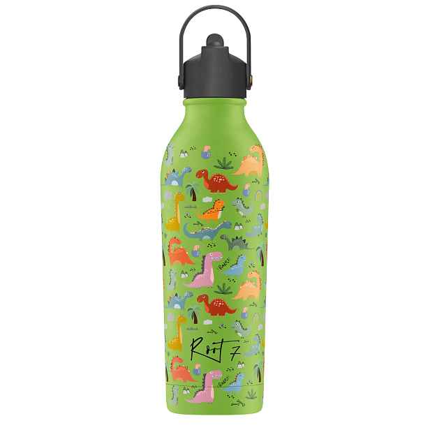 Root7 Termoláhev Dino Friends se sportovní zátkou 500 ml, voda káva