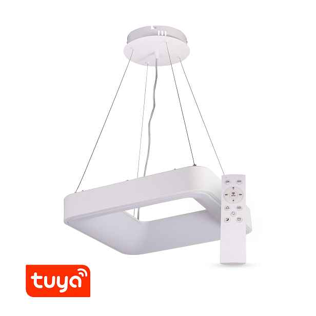 SMART Tuya závěsné ZULU 60W CCT hranaté bílé