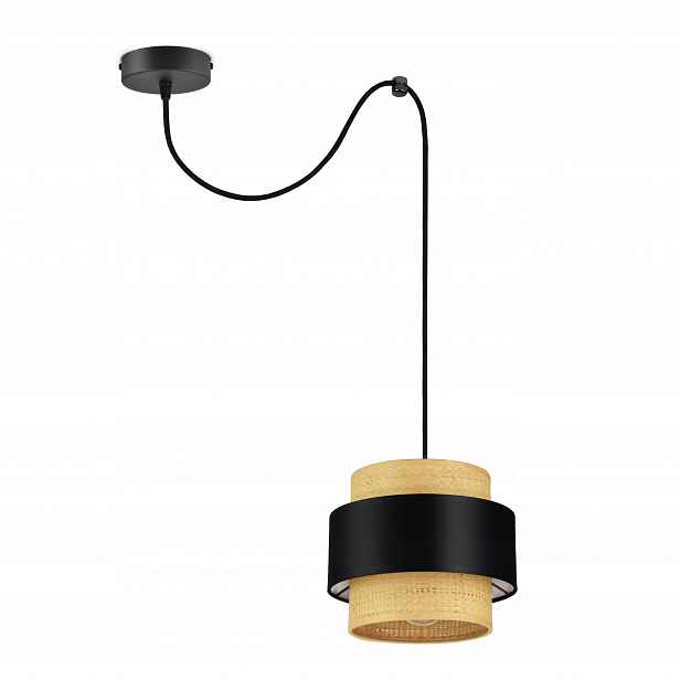 Závěsná Lampa Stropní Lustr Stínidlo Ratan