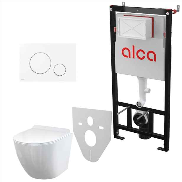 Set 5v1 pro závěsné WC Alca Sádromodul AM101/1120 WC Solid