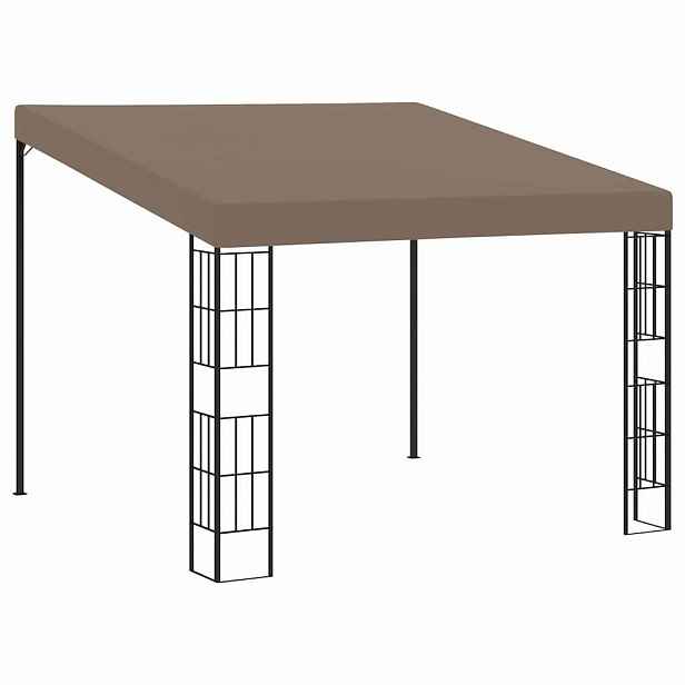 vidaXL Altán ke zdi 3 x 3 m taupe textil