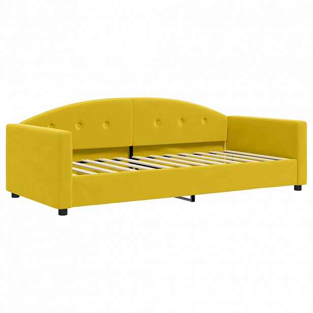 vidaXL Válenda žlutá 90 x 200 cm samet