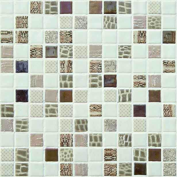 Skleněná mozaika Safari beige 30x30 cm lesk SAFARIBE