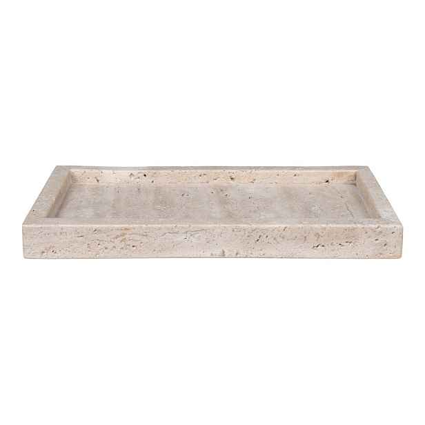 Kamenný dekorační tác 15x30,5 cm Travertine – House Nordic