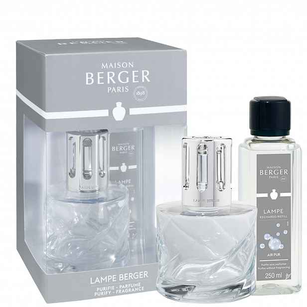 Maison Berger Paris Katalytická lampa Spirale transparentní + náplň Neutrální čisticí směs, 250 ml 4778