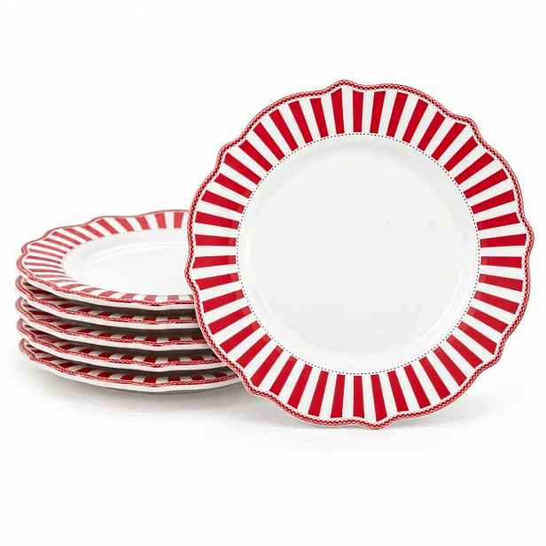 Sada 6 talířů Porcelánový jídelní talíř Altom Design Royal 27,5 cm