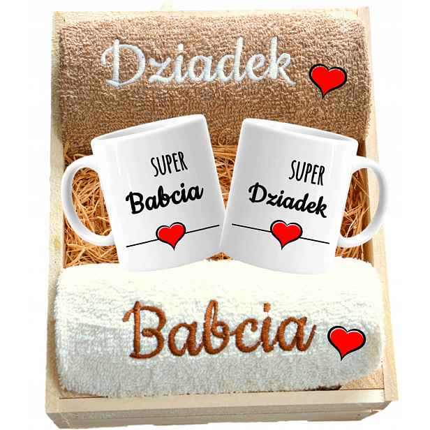 dárek pro Babičku A Dědečka, ručníky, výšivky a hrnky