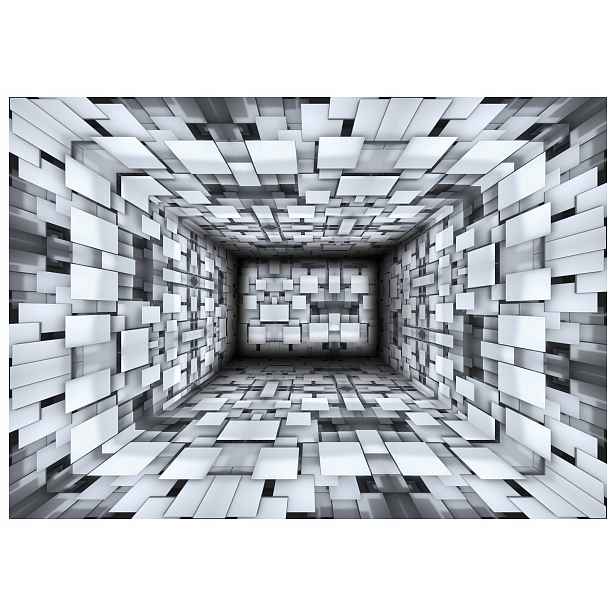 Fototapeta Bílá geometrie a minimalismus efekt dlaždice 254x184 lepidlo