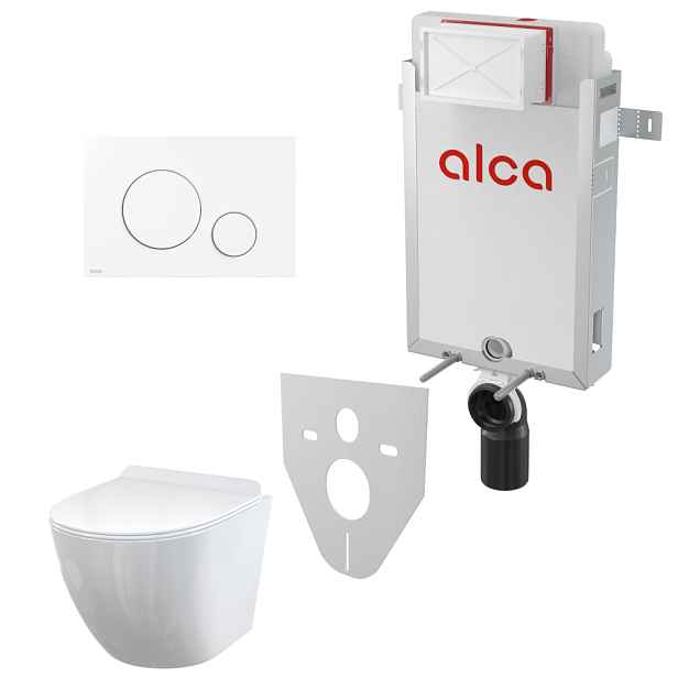 Set 5v1 pro závěsné WC Alca Renovmodul AM115/1000 WC Solid