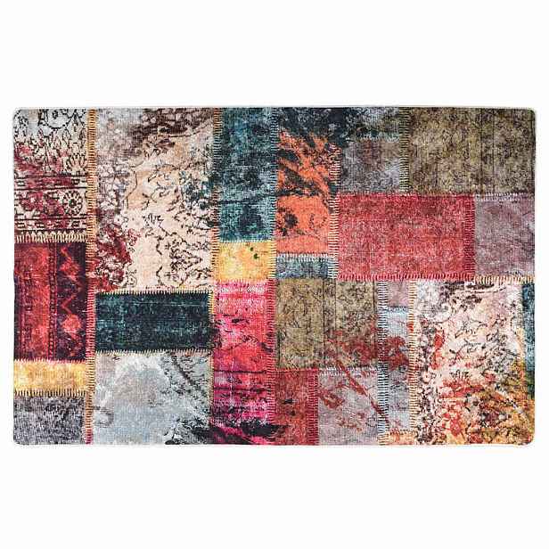 vidaXL Koberec pratelný patchwork 80x150 cm vícebarevný